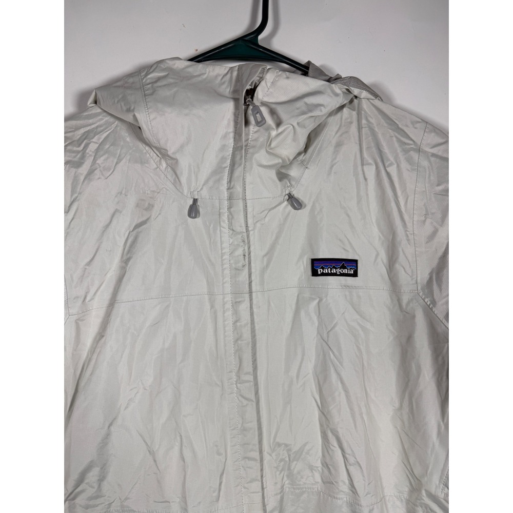 Patagonia H2No Torrentshell Rain Jacket Womens Med Grey Waterproof Hooded Shell
